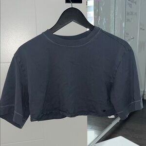 Gymshark Blue Short Sleeve Crop T-Shirt